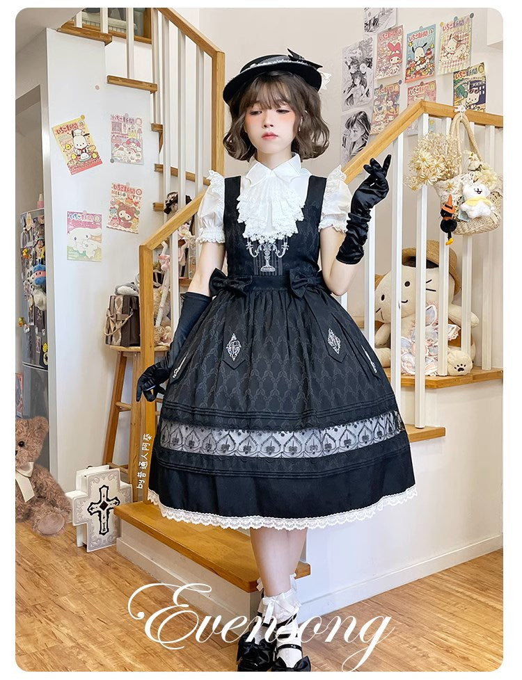 [Sale period ended] Evensong ribbon jumper skirt