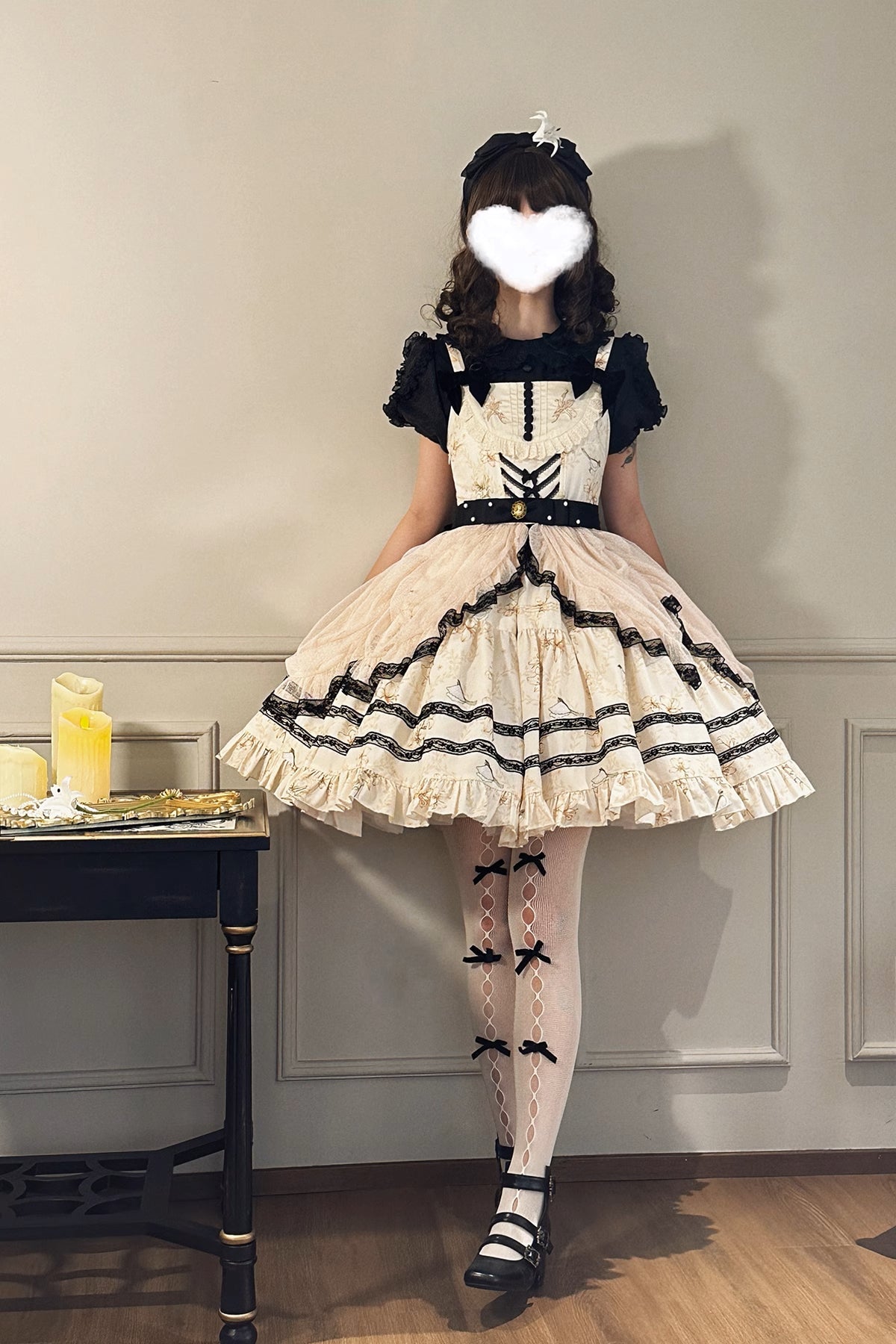 [Sale period ended] Lily and Wind jumper skirt with mesh veil
