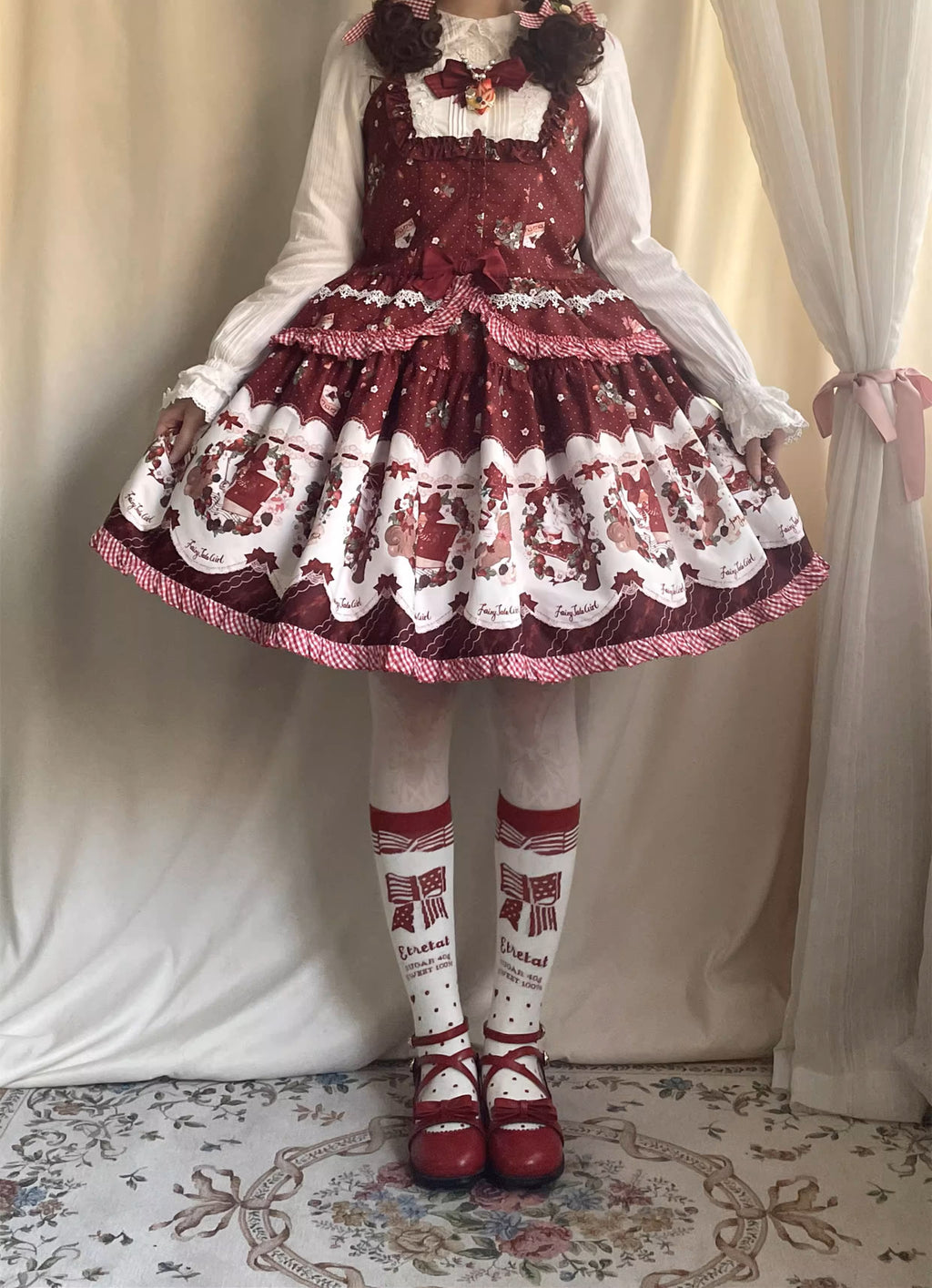 Berry Party プリントミニスカート
