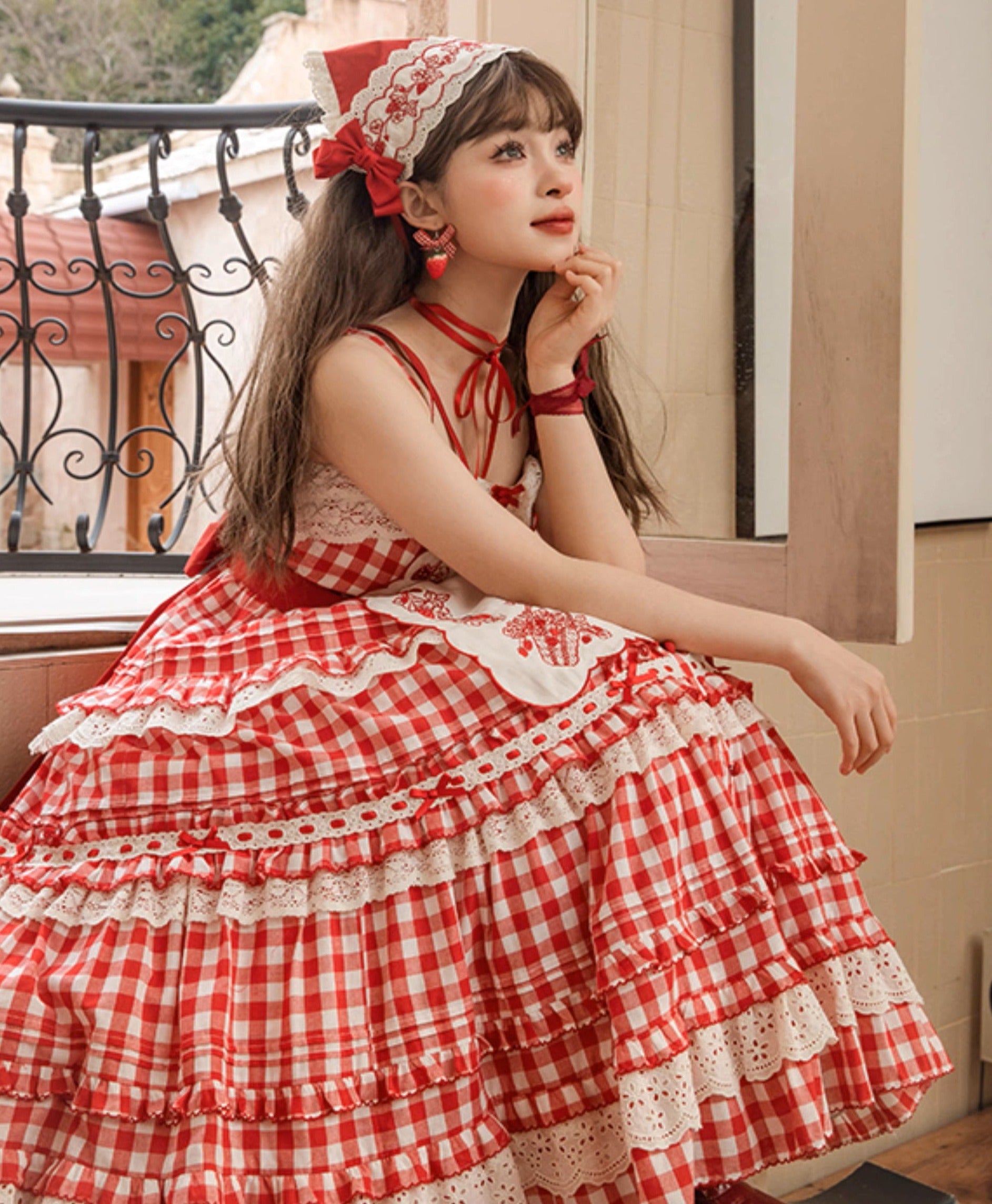 Strawberry Basket Jumper Skirt