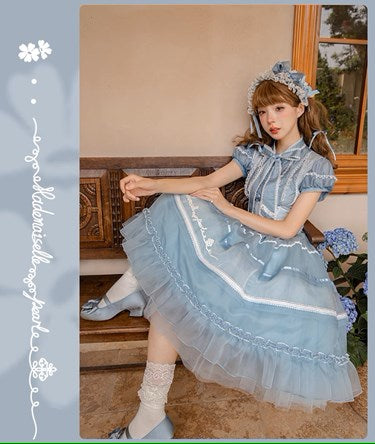 Antique Porcelain Plates Corset Jumper Skirt