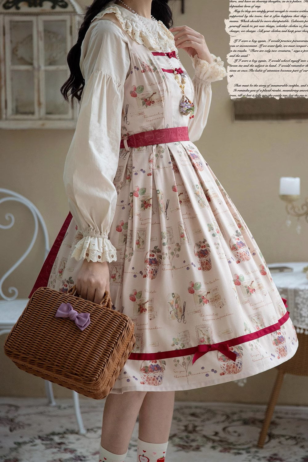 [Pre-order] Forest Encyclopedia Print Jumper Skirt