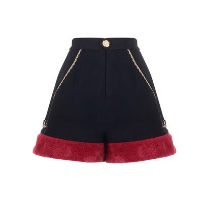 Dark Baroque red and black shorts