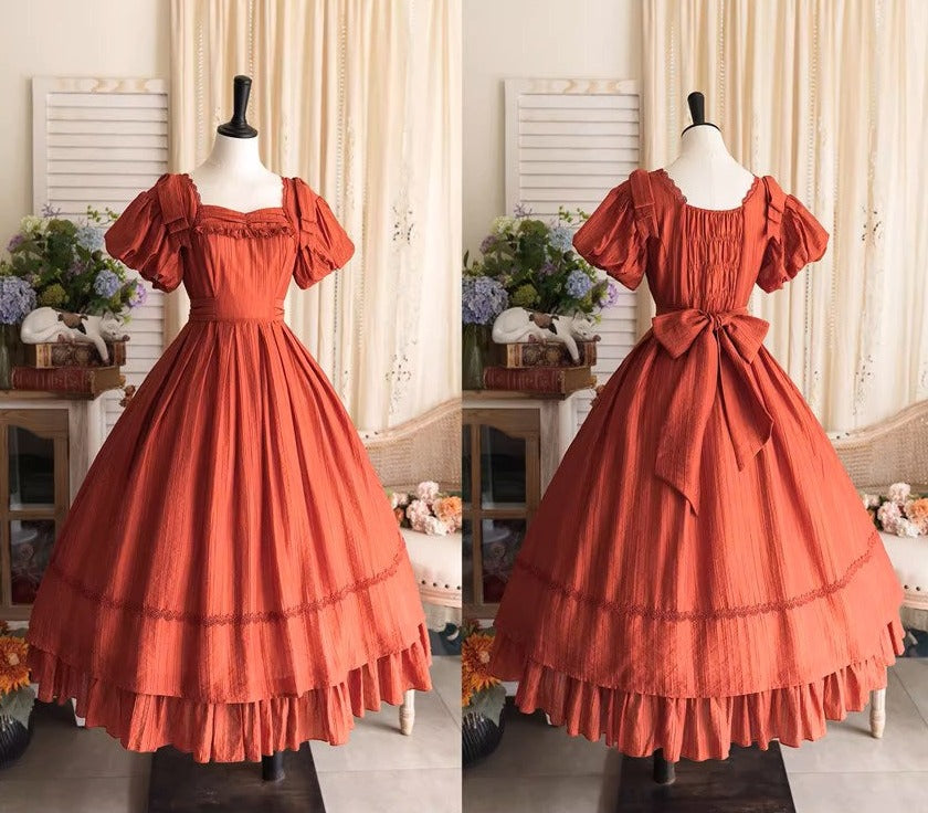 [Pre-order] Forest Gallery Retro Elegant Dress with Ribbon Hair Accessory Type 2