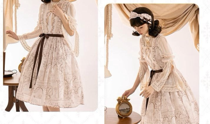 Opera Theater printed tank dress