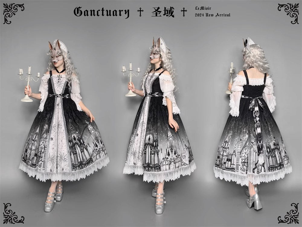 【販売期間終了】Sanctuary ゴスロリプリントジャンパースカート