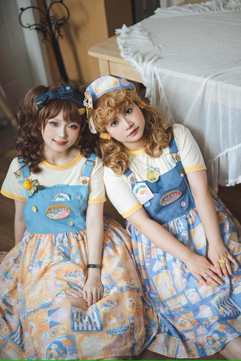 【予約販売】Loquat and Lemon サスペンダージャンパースカート