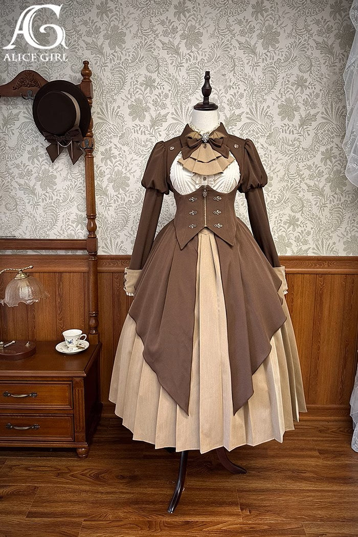 [Pre-order] Detective Butler Dress, Jacket, and Tie 3-piece Set