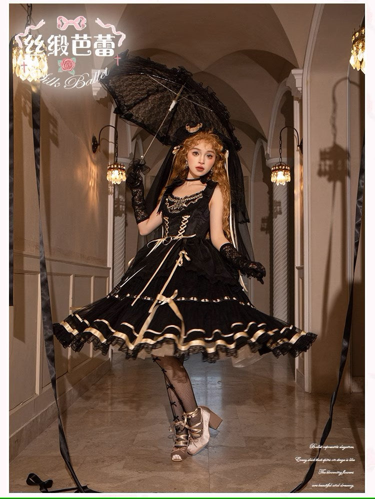 [Pre-orders available until 1/28] Silk Ballet Jumper Skirt, Long Length