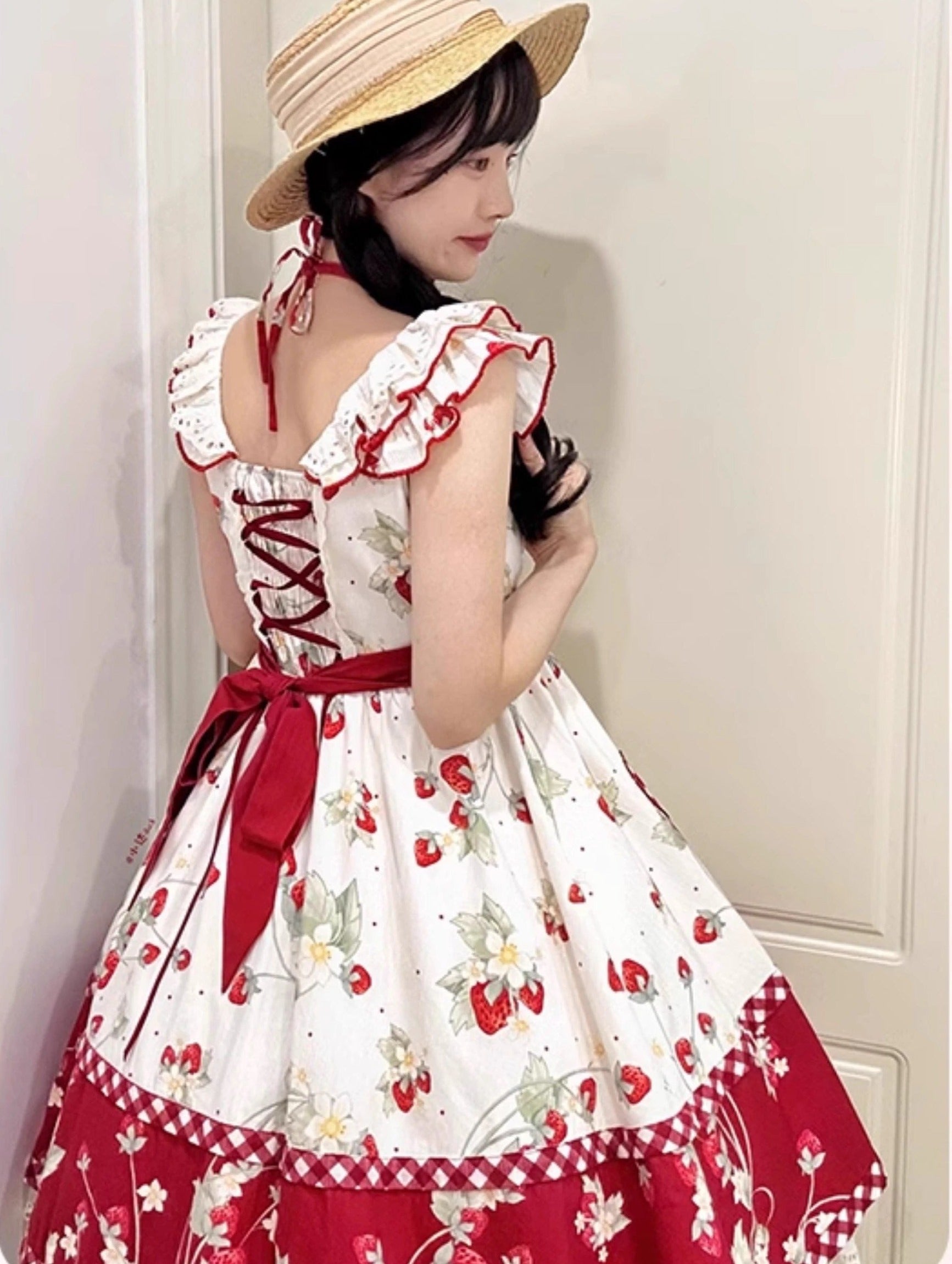 Strawberry Orchard Strawberry Jumper Skirt