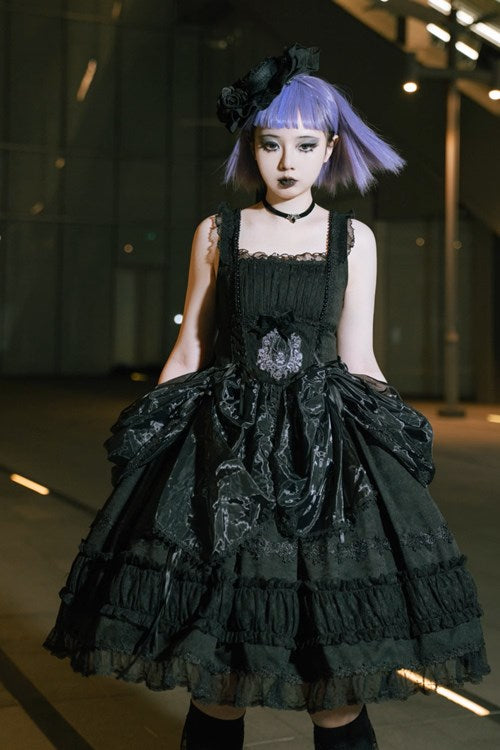 [Pre-orders available until 9/29] Moonlit Night Spider Jumper Skirt, 2 types, long length