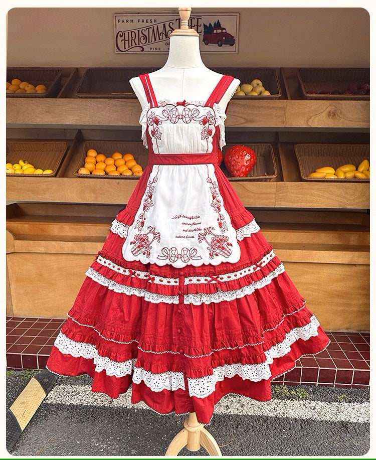 Strawberry Basket Jumper Skirt