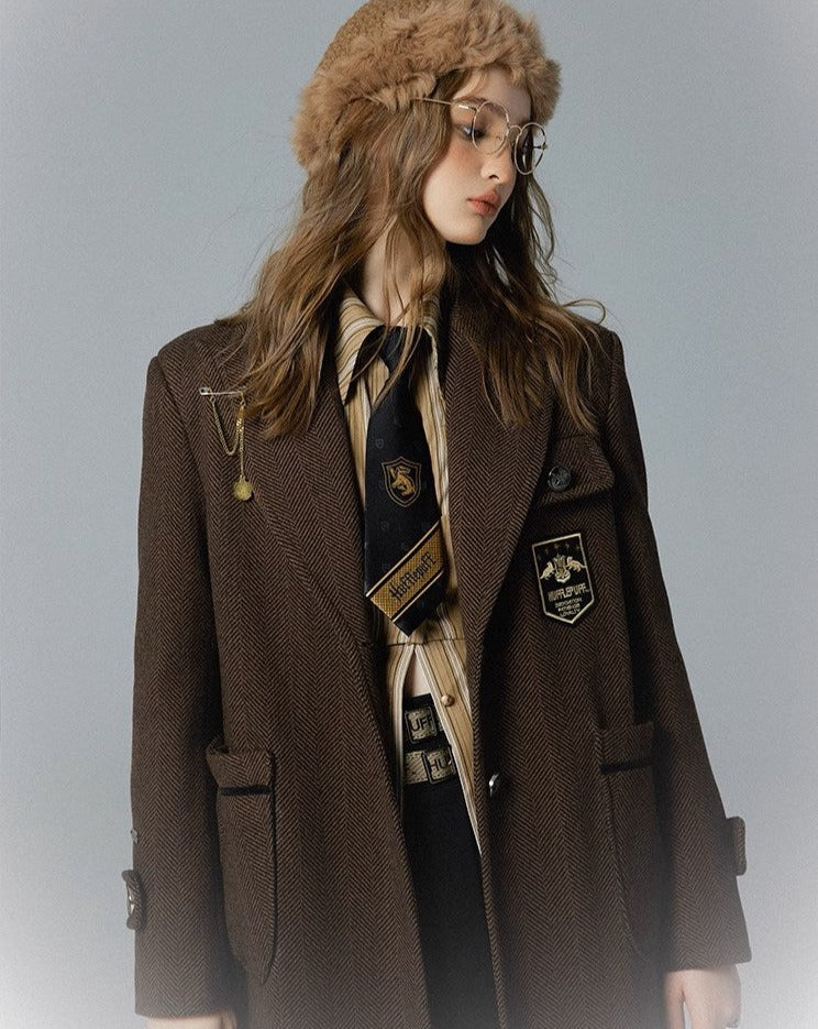 [Pre-order] Hogwarts School of Witchcraft and Wizardry Herringbone Coat