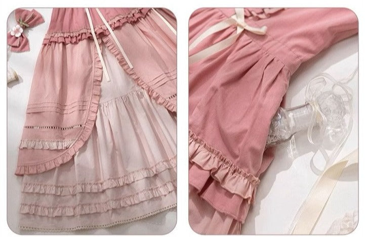 [Sale period ended] PEACH TREE embroidered jumper skirt