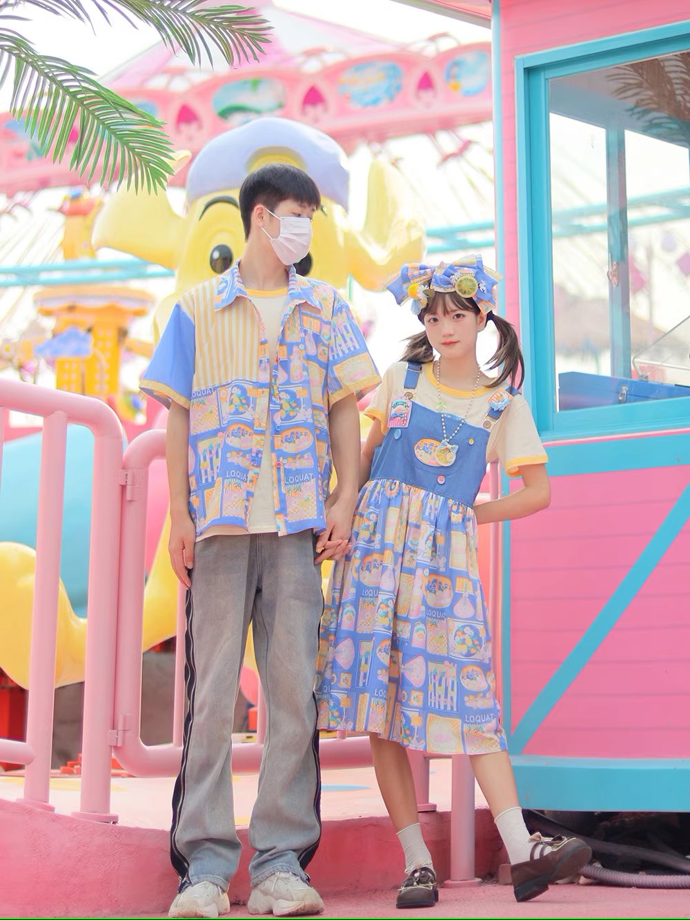 【予約販売】Loquat and Lemon サスペンダージャンパースカート
