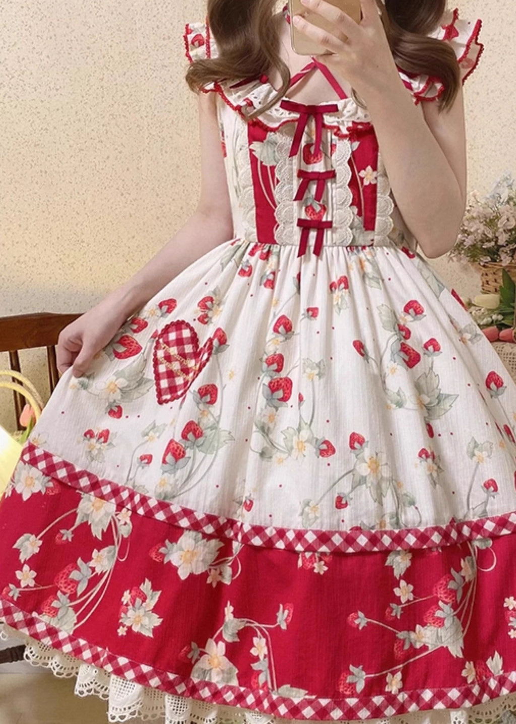 Strawberry Orchard Strawberry Jumper Skirt