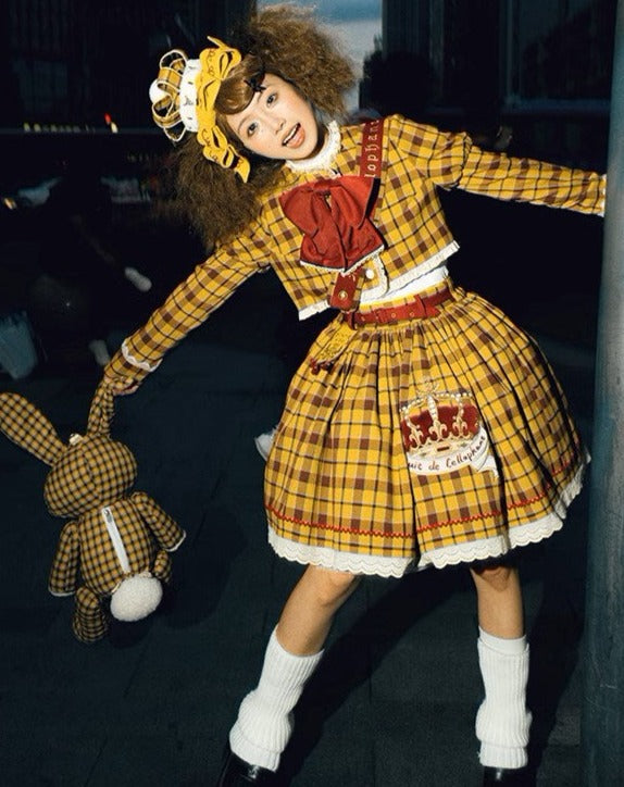 [Pre-orders available until 10/29] Thistle Crown Checkered Mini Skirt