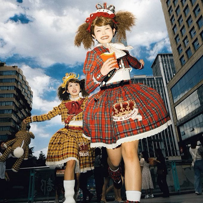 [Pre-orders available until 10/29] Thistle Crown Checkered Mini Skirt