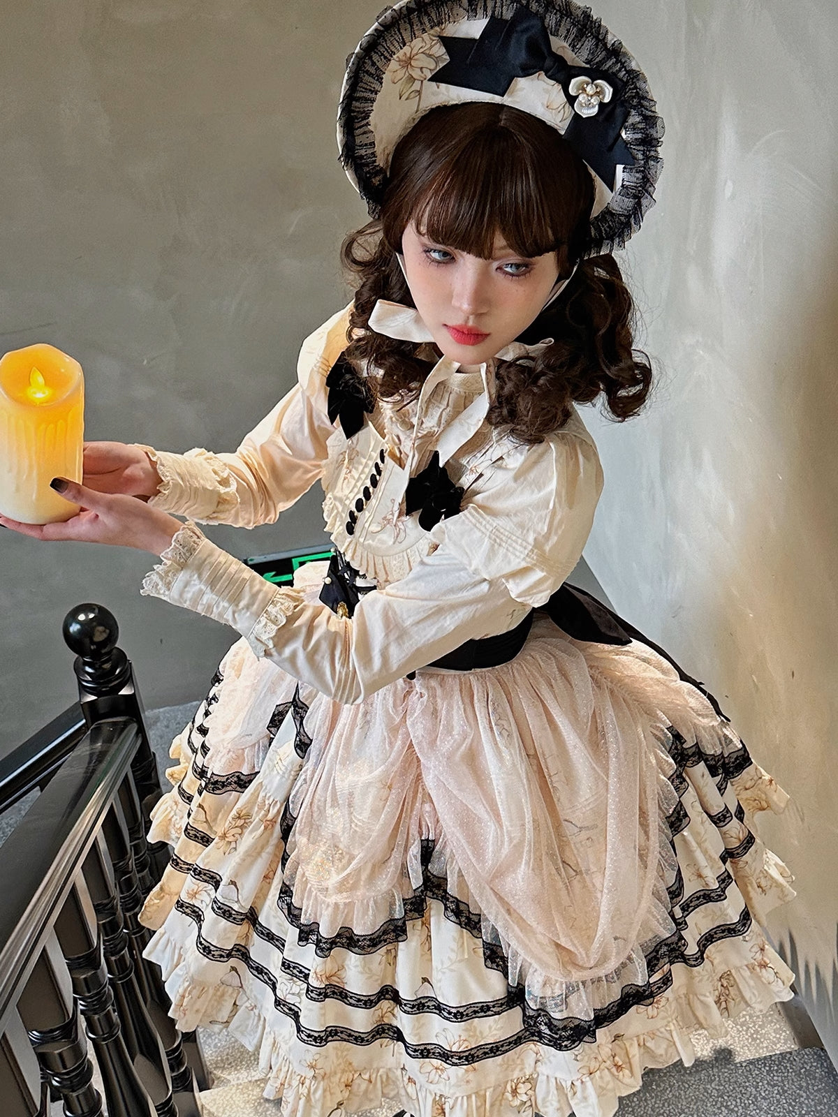 [Resale/Pre-orders available until 2/3] Lily and Wind Jumper Skirt with Mesh Veil