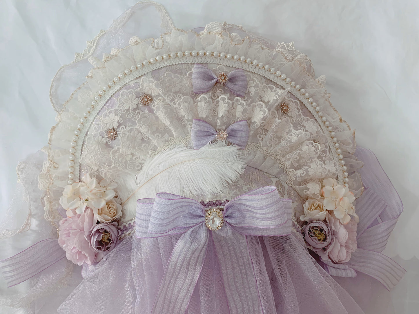 [Simultaneous purchase only] Spring Praise Bonnet Choker Gloves (Purple)