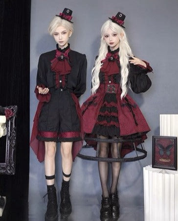 Evil Twins Gothic Lolita Blouse, Vest, Cape, Skirt [10% off for 4 items]