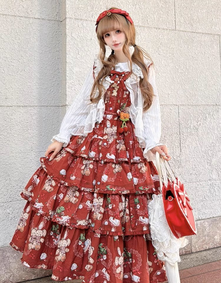 【販売期間終了】Camellia Berry ジャンパースカート ティアードタイプ