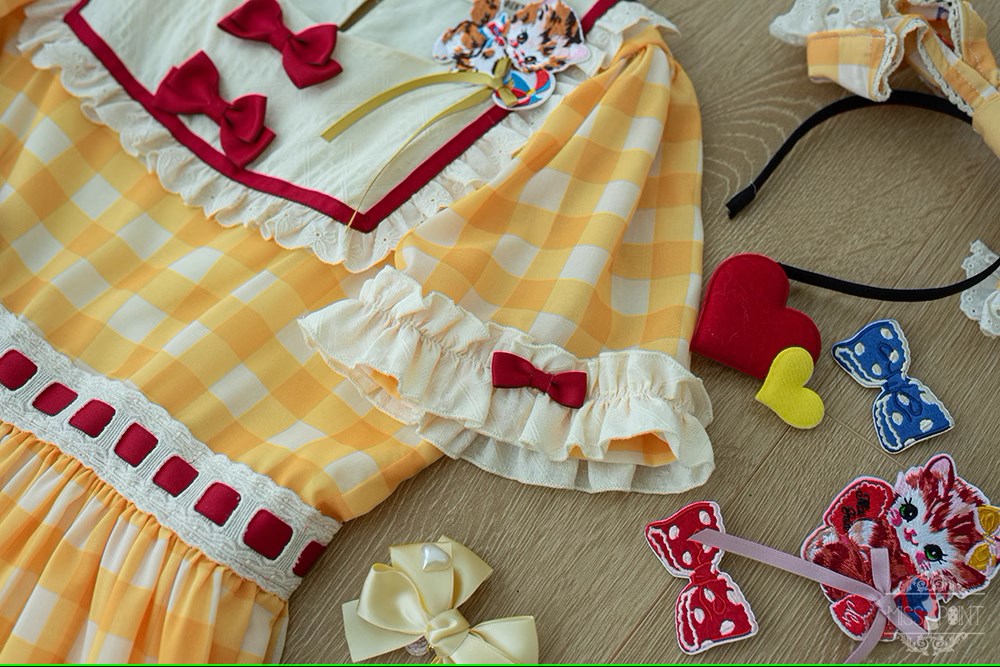 [Pre-order] Sweet Kitty Retro Casual Dress