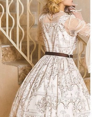 Opera Theater printed tank dress