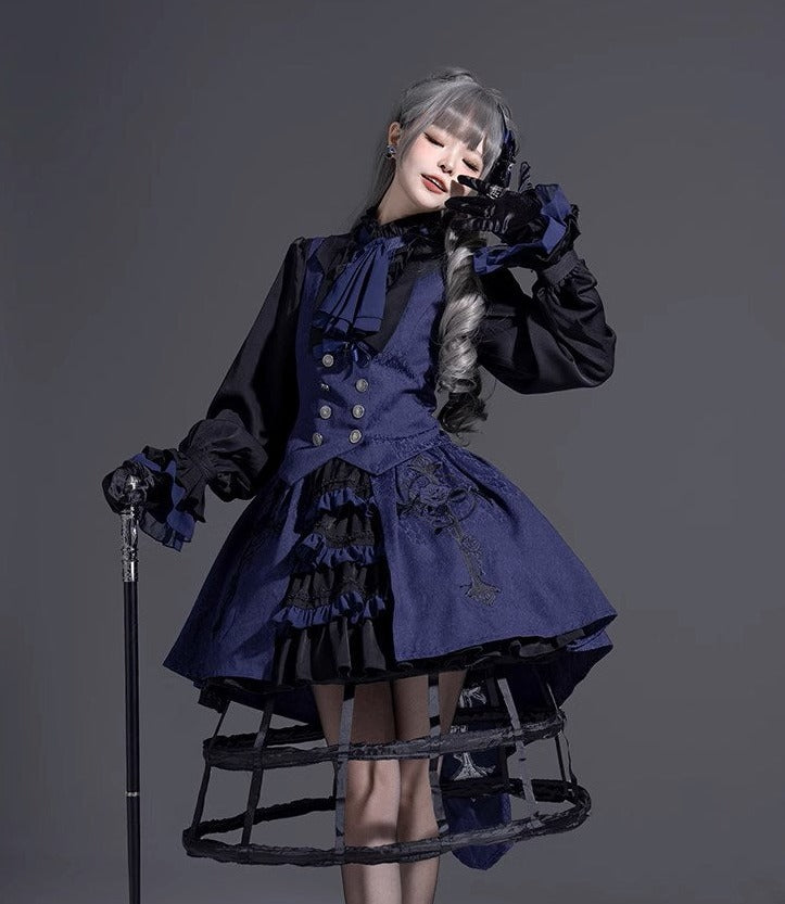 [Pre-order] Evil Twins Gothic Lolita Blouse, Vest, Cape, Skirt [10% off for 4 items]