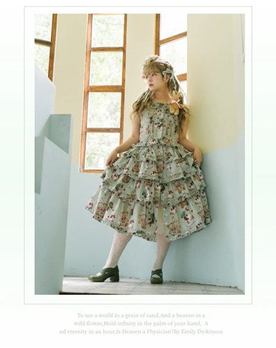 Camellia Berry Sleeveless Setup - Short Length