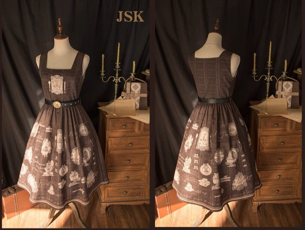 [Sale period has ended] Chocolate Gallery Printed Jumper Skirt