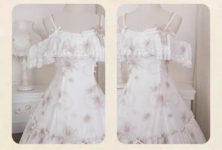Sunflower dance frill jumper skirt
