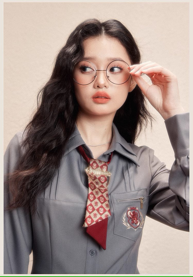 [Pre-orderle] Hogwarts School of Witchcraft and Wizardry waist shape blouse