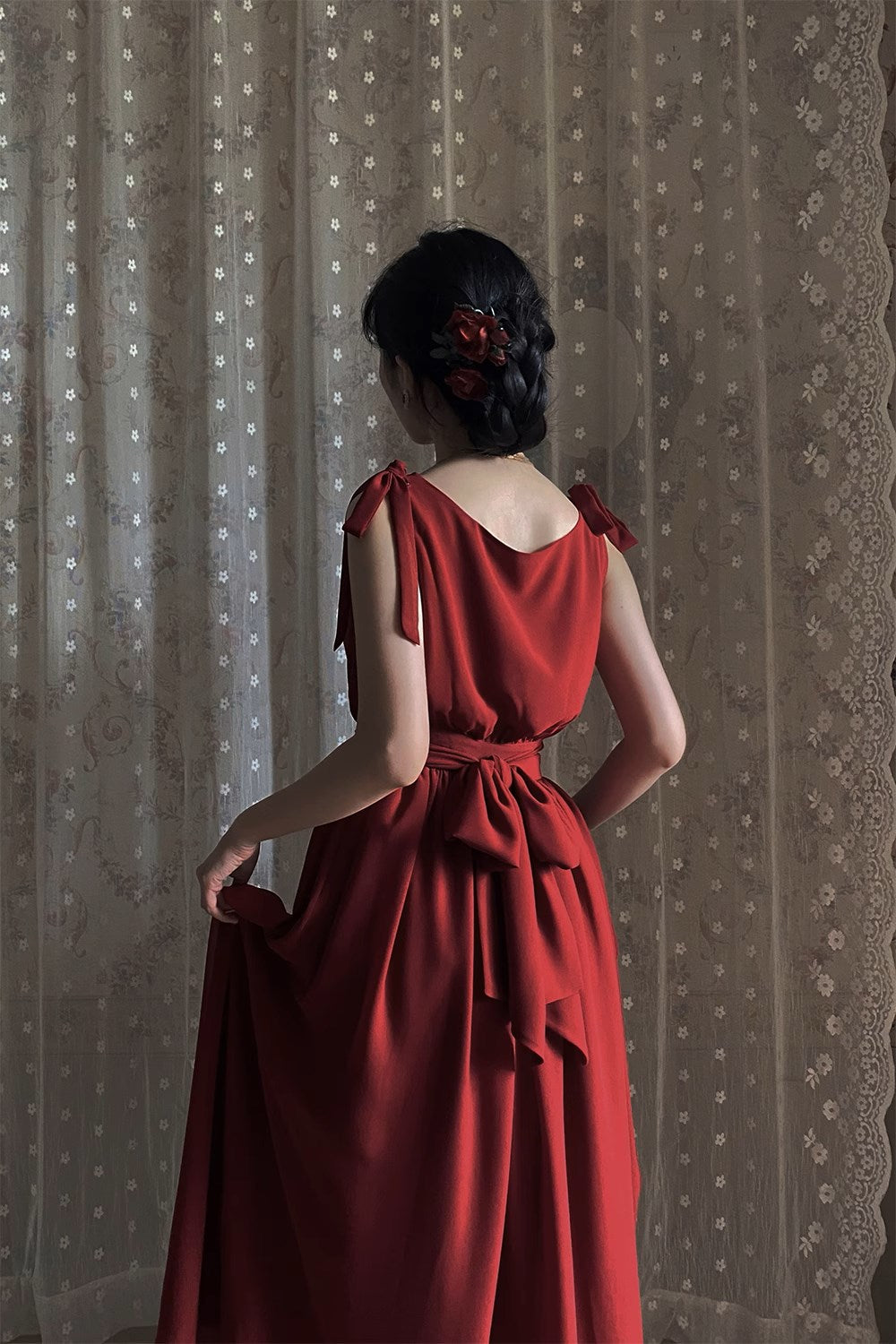 【予約販売】Elegance Greek ドレープジャンパースカート