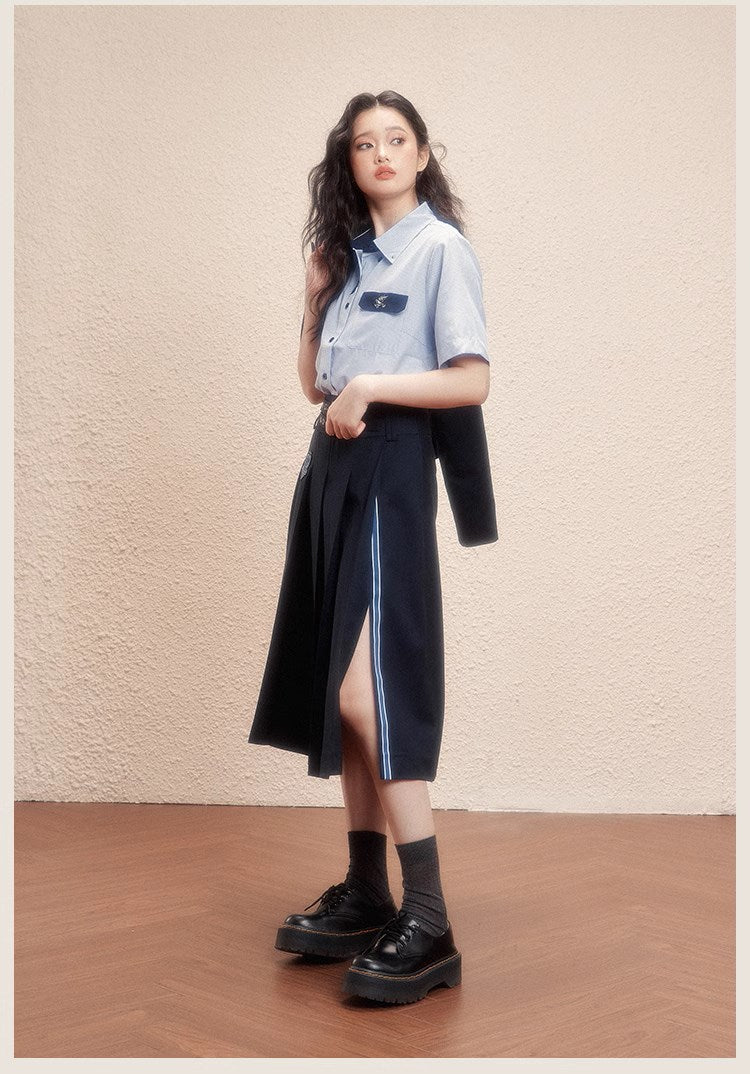 [Pre-order] Hogwarts School of Witchcraft and Wizardry Lined Midi Length Slit Skirt