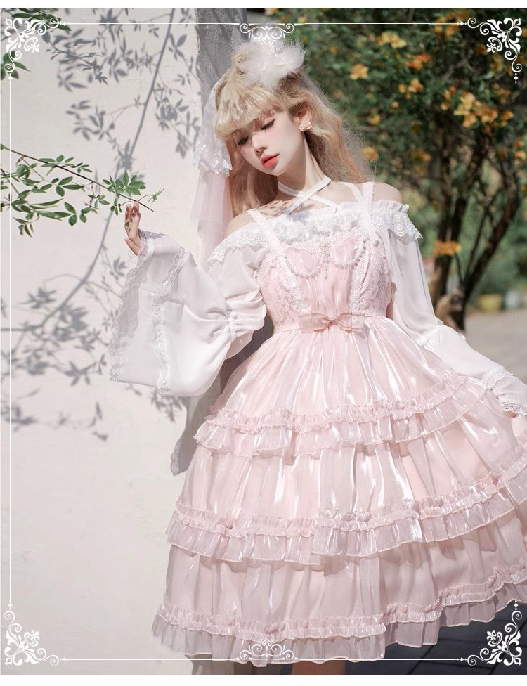 Maiden's Holiday Pearl Puff Jumper Skirt All 6 Colors