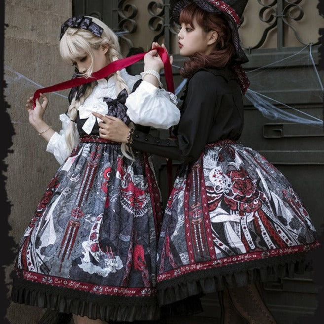 魔女の姉妹 ゴスロリ フリルスカート