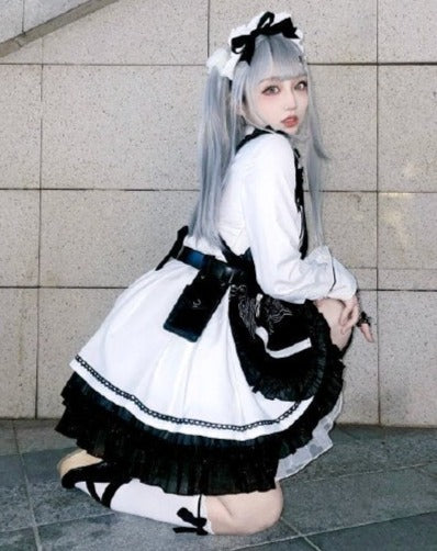 [Pre-order] SF Maid Gothic Lolita Long Sleeve Dress with Epron