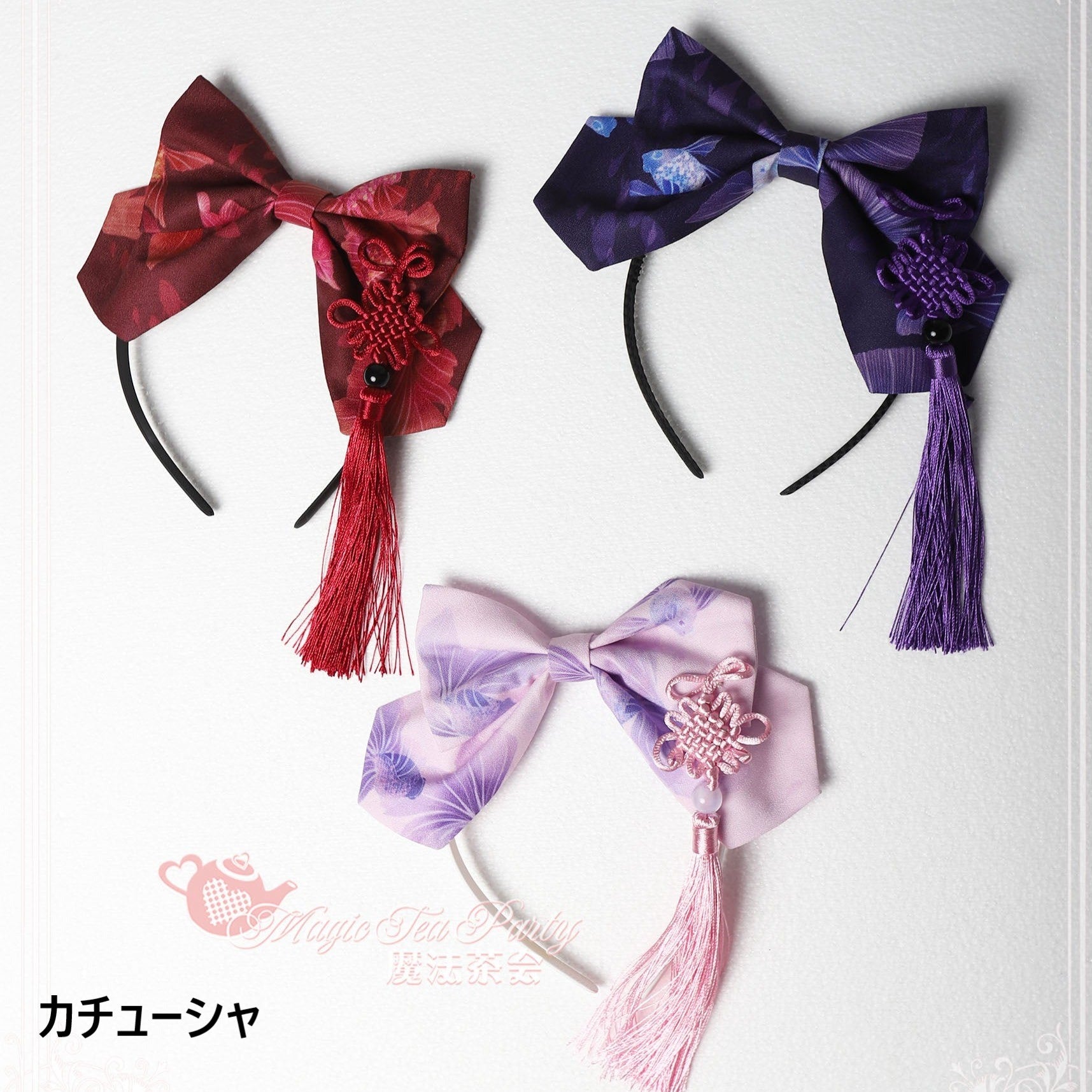 夢みる金魚の華ロリドレス アームスリーブ・ヘアアクセサリー付