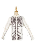 [Pre-order] Dark Fairy Tales Skeleton Pattern Gothic Lolita Blouse