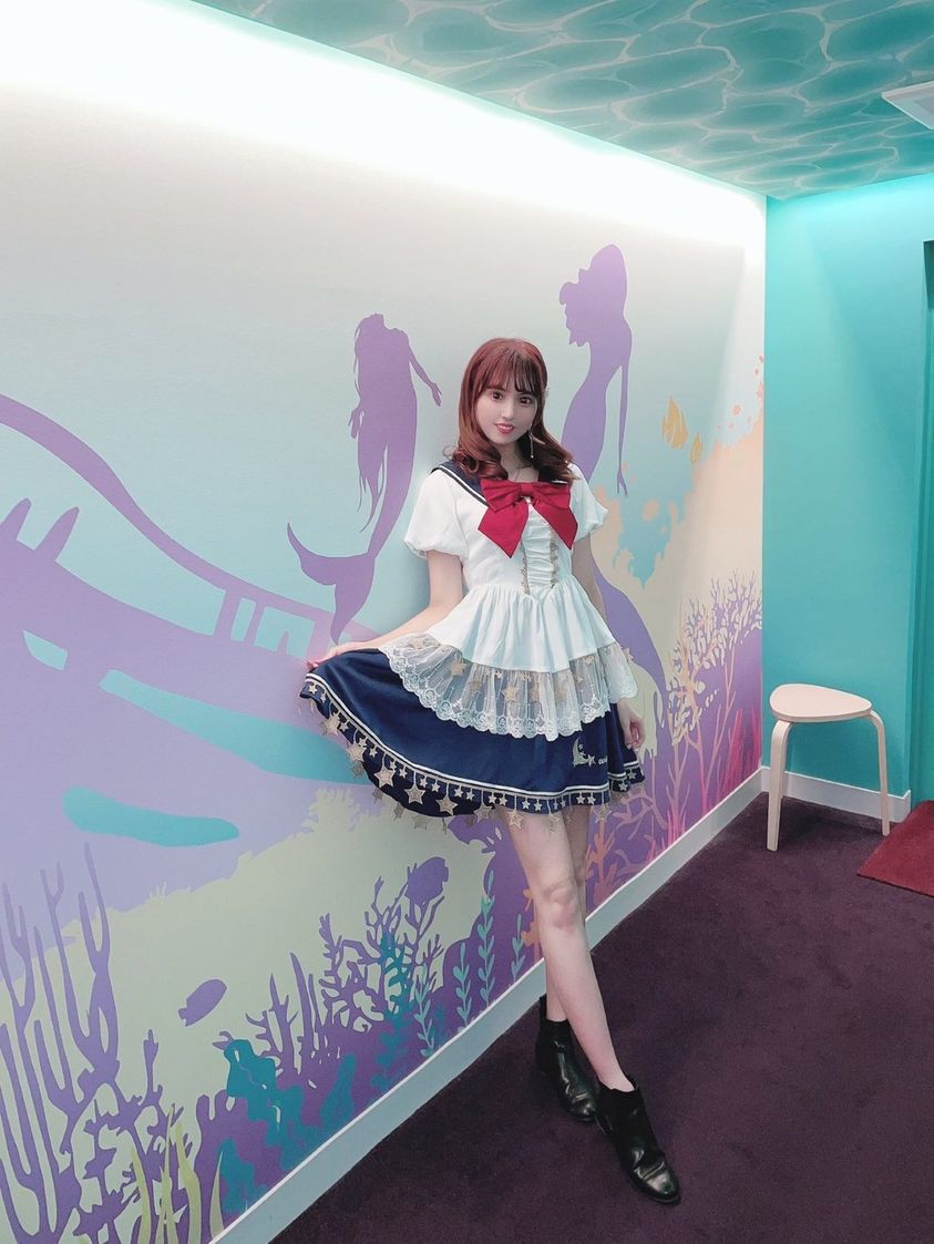 [Sold Out] Sailor Suit Lolita Dress with Embroidered Stars and Moon