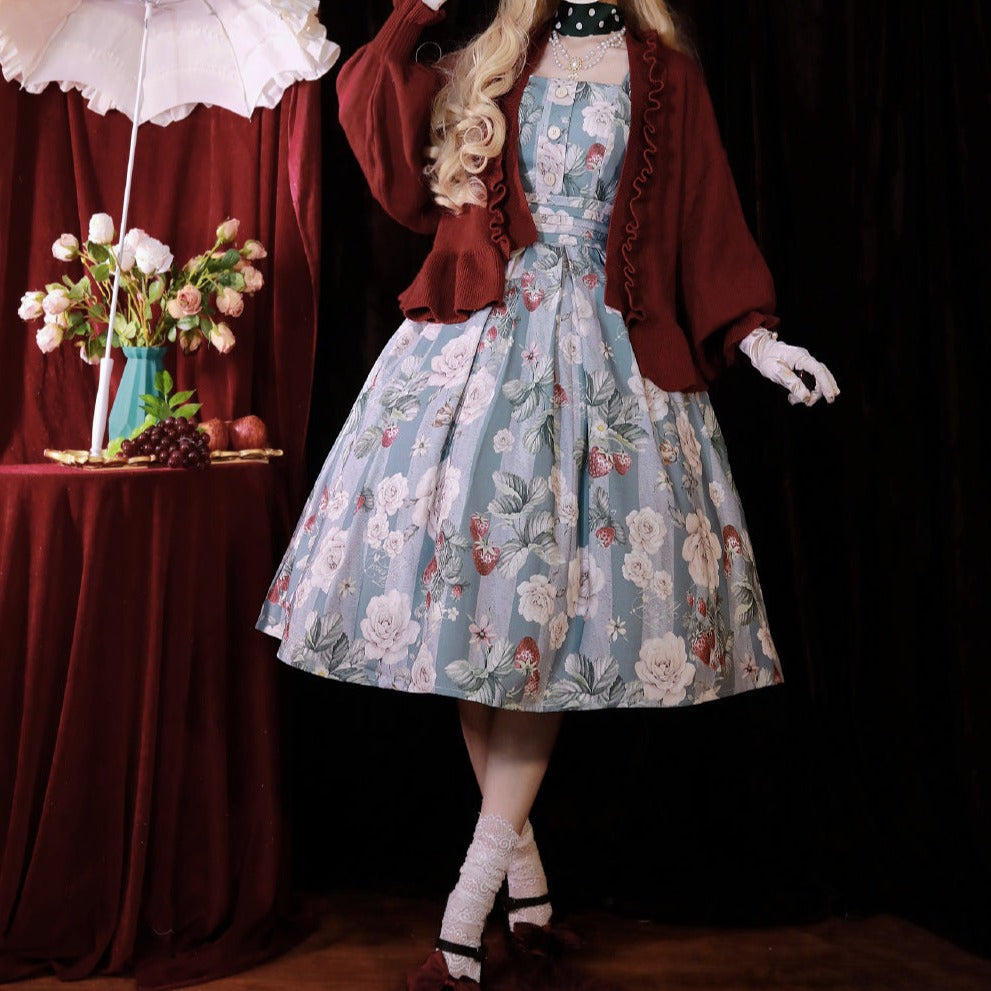 <Autumn/Winter New Color Arrival> Classical 2way High Waist Jumper Skirt