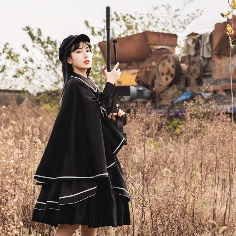 ミリタリー  軍服 ショール クローク ミリタリーロリータ ワンピース