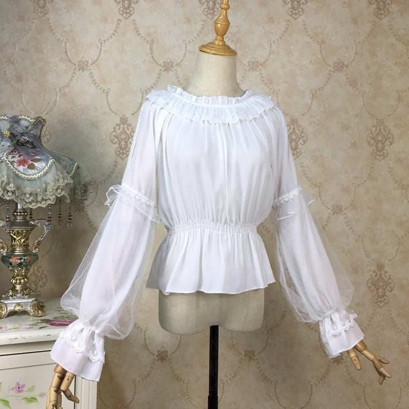 Chiffon Lantern Sleeve Lolita Blouse