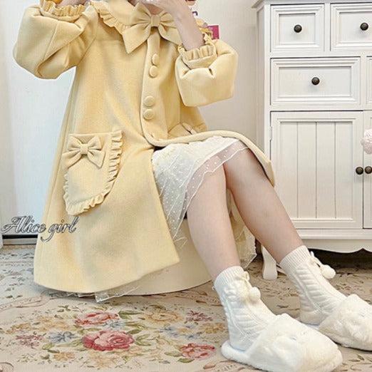 pastel ribbon coat
