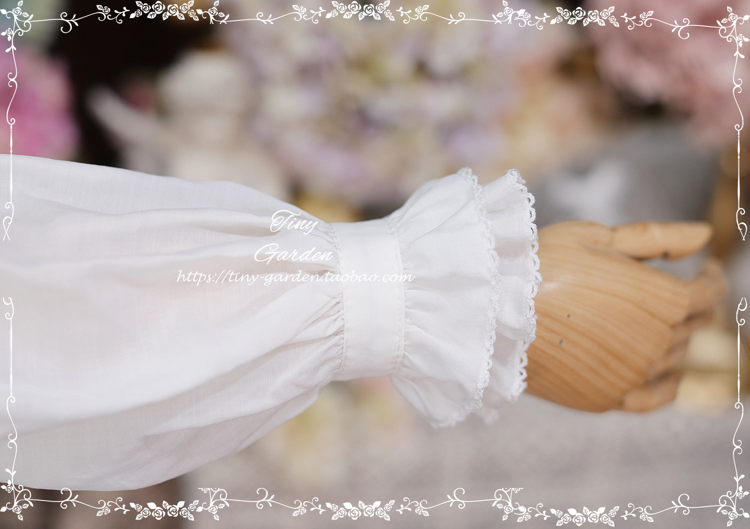 [Outlet] French Girly Ribbon Tie Blouse