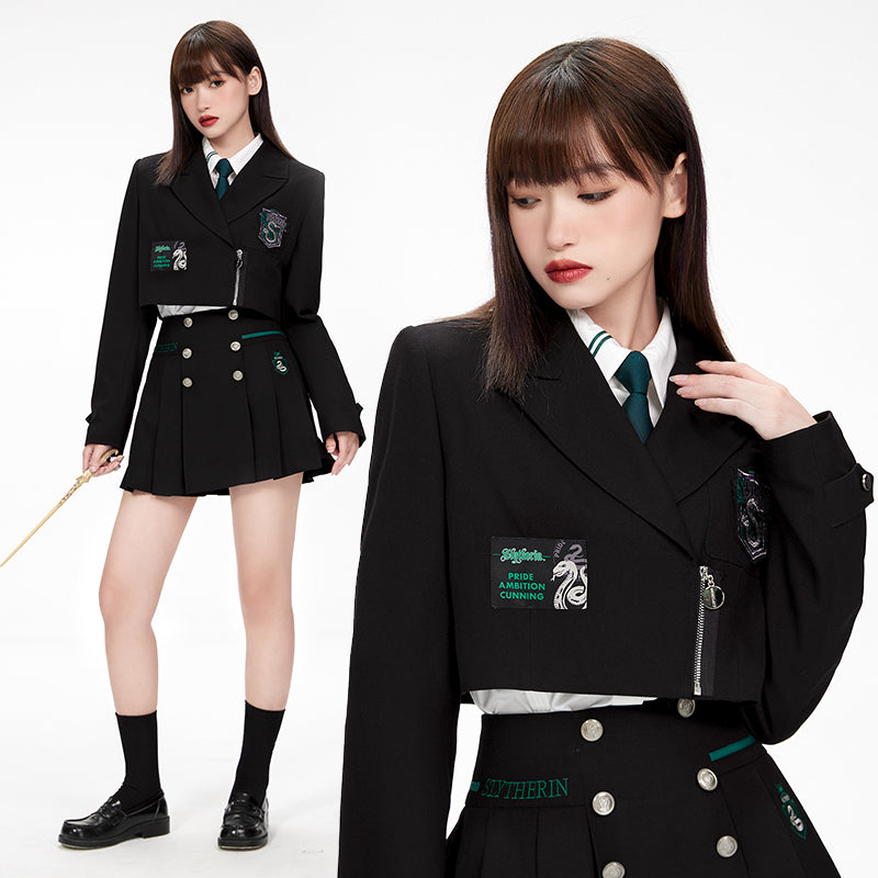Hogwarts School of Witchcraft and Wizardry Zip Up Short Sailor Jacket