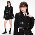 Hogwarts School of Witchcraft and Wizardry Zip Up Short Sailor Jacket