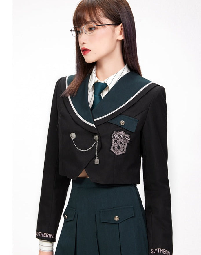 Hogwarts School of Witchcraft and Wizardry Double Button Short Sailor Jacket