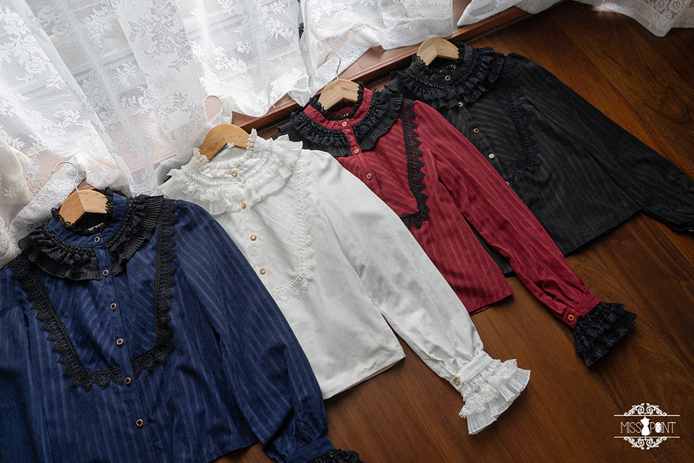 Elegant stand-up collar blouse of the feudal lord [20% off for combined purchases]